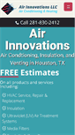 Mobile Screenshot of airinnovationsllc.com